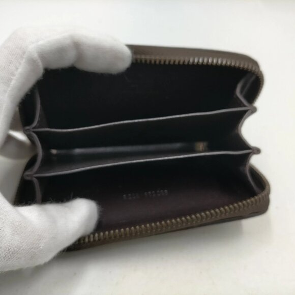 Authentic Gucci Coin Case Diamante Studded Wallet Brown Leather mn197-021726 - Picture 5 of 9